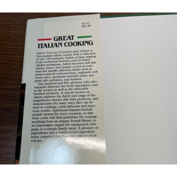 Great Italian Cooking Cookbook by Valerie Ann Dominioni 150+ Authentic Recipes - Picture 3 of 12